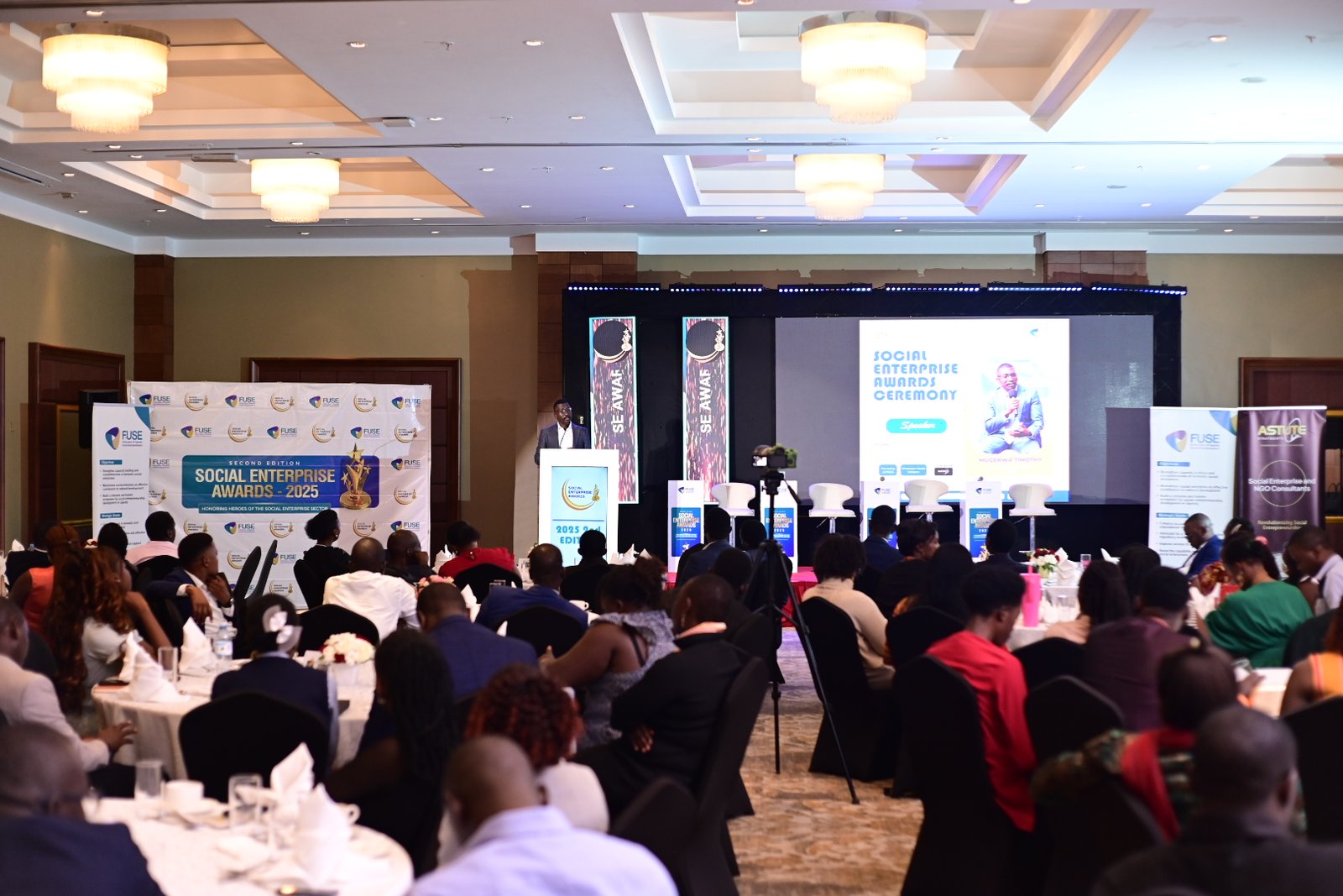 Youth innovators presenting